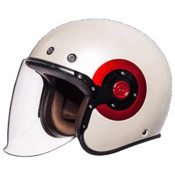 SMK Retro Jet Wit Jethelm