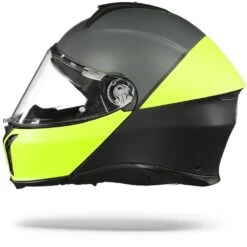 AGV Tourmodular Multi Balance Mat Zwart Geel Fluo Grijs Systeemhelm