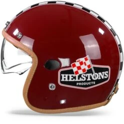 Helstons Flag Carbon Fiber Burgundy Jethelm -Shark Winkel HelstonsFlagRed.11