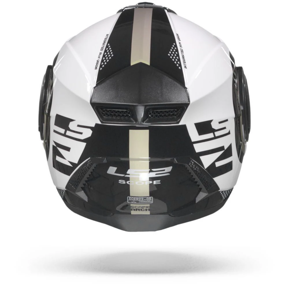 LS2 FF902 Scope Arch Glans Wit Titanium Systeemhelm 5 LS2 FF902 Scope Arch Glans Wit Titanium Systeemhelm - Afbeelding 3
