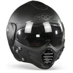 ROOF Roadster Iron Mat Zwart Zilver Jethelm -Shark Winkel Roof roadster iron mat black silver.35