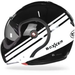 ROOF BoXXer Sting Zwart Wit Systeemhelm -Shark Winkel Roof boXXer sting black white.11