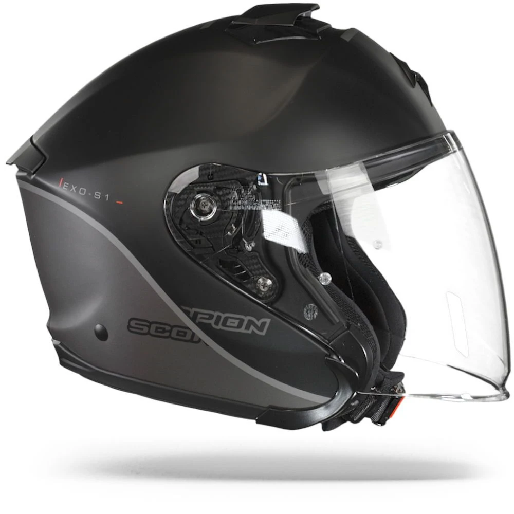 Scorpion EXO-S1 Essence Mat Zwart-Silver Jethelm 3 Scorpion EXO-S1 Essence Mat Zwart-Silver Jethelm