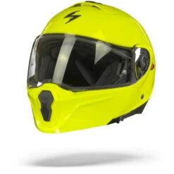 Scorpion EXO-930 Solid Neon Geel Systeemhelm -Shark Winkel Scorpionexo 930solidneonyellow.04