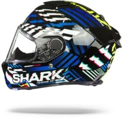 Shark Spartan GT Bcl. Micr. E-Brake Zwart Geel Blauw KYB Integraalhelm -Shark Winkel Shark spartan gt bcl micr e brake black yellow blue.11