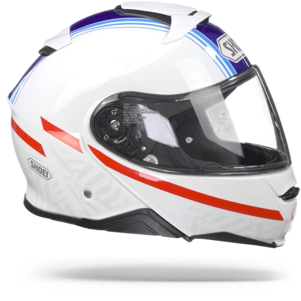 Shoei Neotec II Separator TC-10 Wit Blauw Rood Systeemhelm 6 Shoei Neotec II Separator TC-10 Wit Blauw Rood Systeemhelm - Afbeelding 4