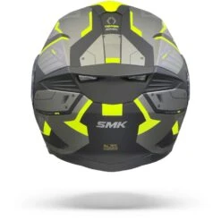 SMK Gullwing Tekker Grijs Geel Systeemhelm