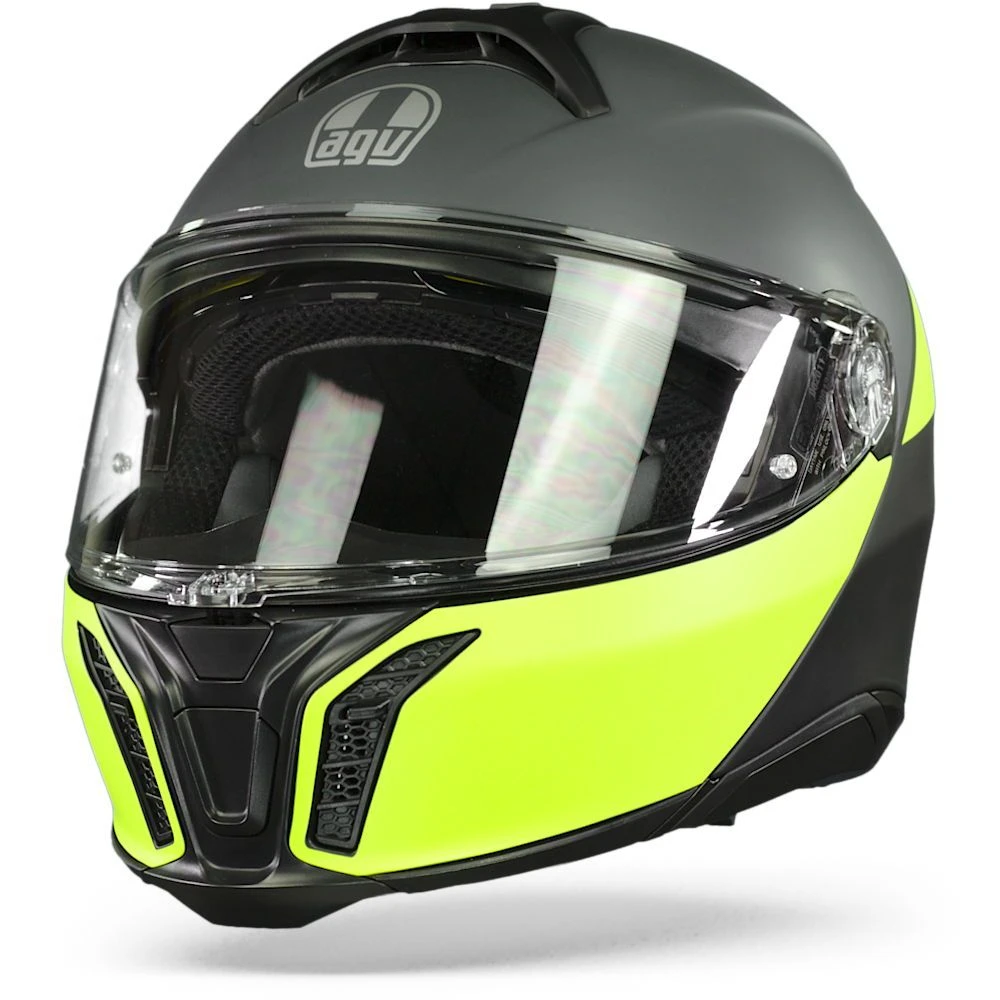 AGV Tourmodular Multi Balance Mat Zwart Geel Fluo Grijs Systeemhelm 8 AGV Tourmodular Multi Balance Mat Zwart Geel Fluo Grijs Systeemhelm - Afbeelding 6