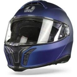 AGV Tourmodular Solid Mplk Galassia Blauw Mat Systeemhelm -Shark Winkel agv tourmodular solid mplk matt galassia matt frontpage