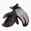 REV'IT! Kinetic Lichtgrijs Zwart -Shark Winkel gloves kinetic light grey black front