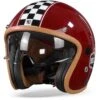 Helstons Flag Carbon Fiber Burgundy Jethelm -Shark Winkel helstonsflagred frontpage