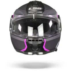 LS2 FF902 Scope Arch Mat Titanium Roze Systeemhelm