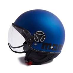 Momodesign Fgtr Classic Momo E2205 Mat Blauw Zwart Jethelm -Shark Winkel momodesign fgtr classic momo e2205 matt blue black 5