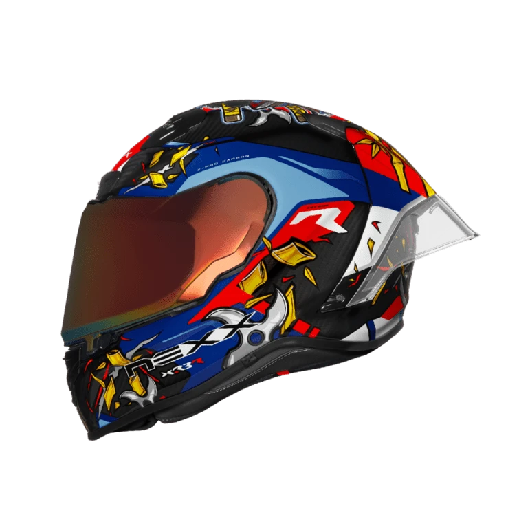 Nexx X.R3R Izo Blauw Rood Integraalhelm 5 Nexx X.R3R Izo Blauw Rood Integraalhelm - Afbeelding 3
