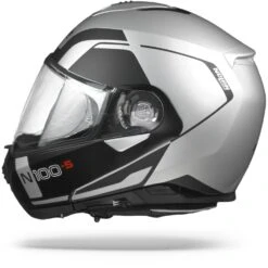 Nolan N100-5 Consistency Flat Zilver N-Com 021 Systeemhelm