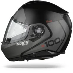 Nolan N100-5 Plus Distinctive 21 Flat Zwart Systeemhelm -Shark Winkel nolan n100 5 plus distinctive 21 flat black.10 1