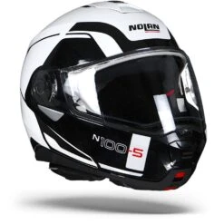 Nolan N100-5 Consistency Metal Wit N-Com 019 Systeemhelm -Shark Winkel nolann100 5consistency019.33