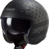 LS2 OF599 Spitfire Black Flag Jethelm -Shark Winkel of599 spitfire black flag matt black titanium 305992611