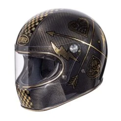 Premier® Premier Trophy Carbon Nx Goud Chromed Integraalhelm