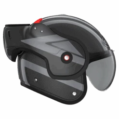 ROOF BoXXer Carbon Dart Donker Zilver Systeemhelm -Shark Winkel roof boxxer carbon dart dark silver 3 1