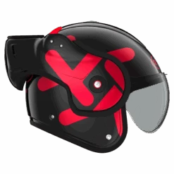 ROOF BoXXer Twin Zwart Rood Systeemhelm 11 ROOF BoXXer Twin Zwart Rood Systeemhelm -Shark Winkel roof boxxer twin black red 3