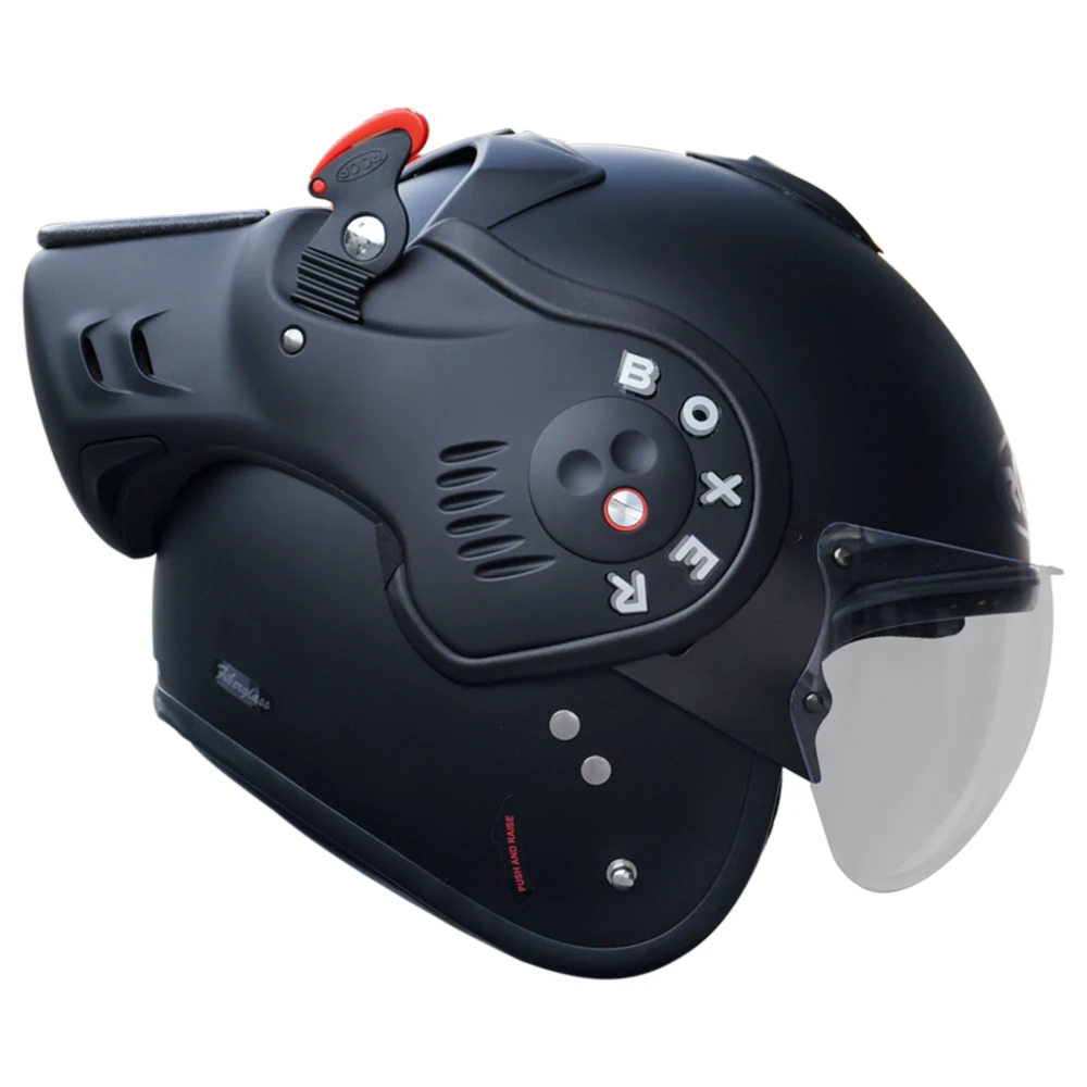 ROOF RO5 Boxer V8 S Mat Zwart Systeemhelm 4 ROOF RO5 Boxer V8 S Mat Zwart Systeemhelm - Afbeelding 2