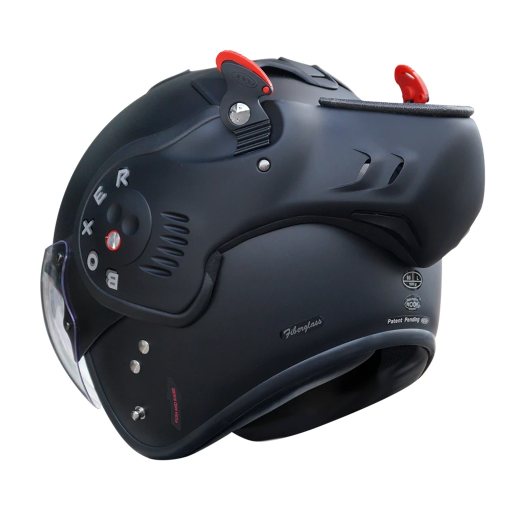 ROOF RO5 Boxer V8 S Mat Zwart Systeemhelm 3 ROOF RO5 Boxer V8 S Mat Zwart Systeemhelm