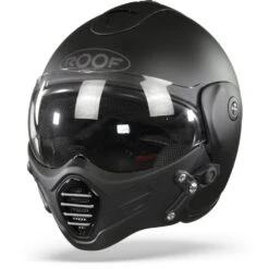 ROOF Roadster Iron Mat Zwart Zilver Jethelm -Shark Winkel roof roadster iron mat black silver frontpage