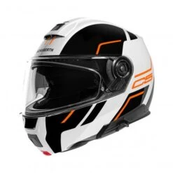 Schuberth C5 Master Wit Oranje Systeemhelm -Shark Winkel schuberth c5 master white orange