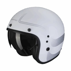 Scorpion Belfast Evo Soul Mat Wit Zilver Jet Helm