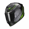 Scorpion Exo-1400 Evo Carbon Air Kydra Zwart-Groen Integraalhelm -Shark Winkel scorpion exo 1400 evo carbon air kydra black green