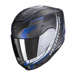 Scorpion Exo-391 Haut Matt Zwart-Zilver-Blauw Integraalhelm 6 Scorpion Exo-391 Haut Matt Zwart-Zilver-Blauw Integraalhelm -Shark Winkel scorpion exo 391 haut matt black silver blue