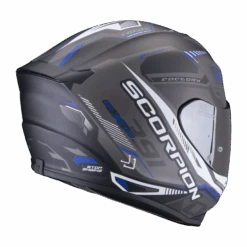 Scorpion Exo-391 Haut Matt Zwart-Zilver-Blauw Integraalhelm 7 Scorpion Exo-391 Haut Matt Zwart-Zilver-Blauw Integraalhelm -Shark Winkel scorpion exo 391 haut matt black silver blue 2