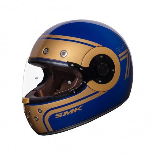 SMK Retro Seven Blauw Integraalhelm 3 SMK Retro Seven Blauw Integraalhelm