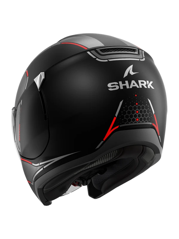 Shark Citycruiser Krestone Mat Zwart Antraciet Rood KAR Jethelm 5 Shark Citycruiser Krestone Mat Zwart Antraciet Rood KAR Jethelm - Afbeelding 3