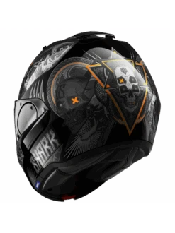 Shark Evo ES K-Rozen Zwart Antraciet Oranje KAO Systeemhelm