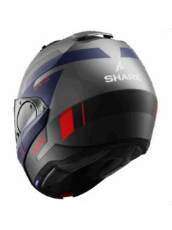 Shark Evo ES Kryd Mat Antraciet Blauw Rood ABR Systeemhelm -Shark Winkel shark evo es kryd mat anthracite blue red abr 2
