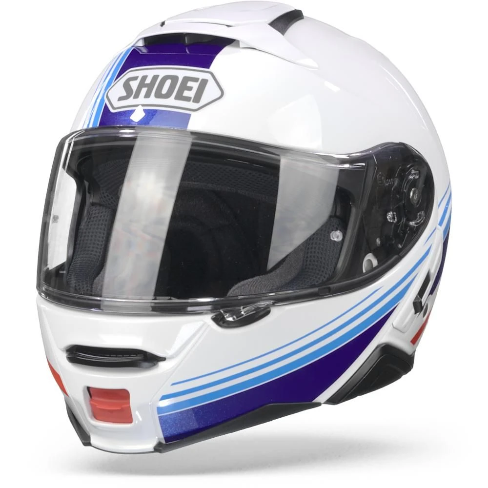 Shoei Neotec II Separator TC-10 Wit Blauw Rood Systeemhelm 3 Shoei Neotec II Separator TC-10 Wit Blauw Rood Systeemhelm