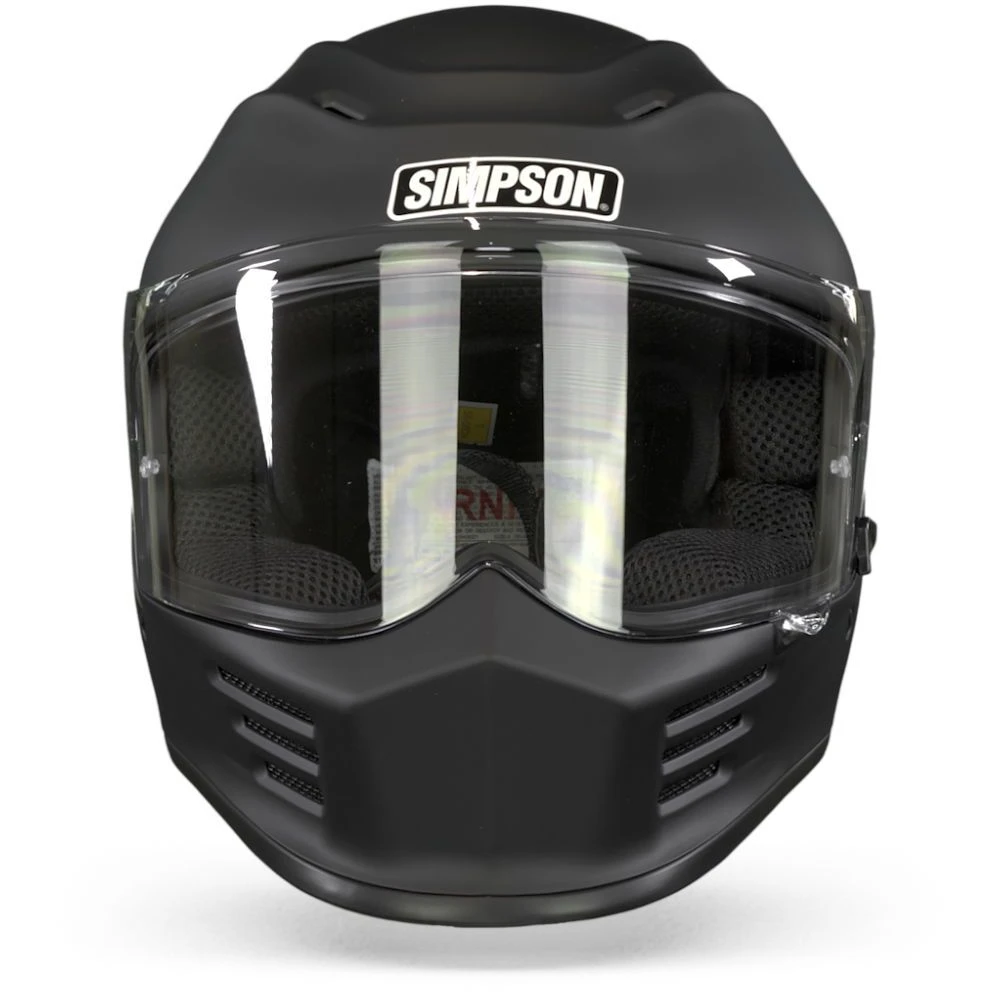 Simpson Speed Mat Zwart Integraalhelm 4 Simpson Speed Mat Zwart Integraalhelm - Afbeelding 2