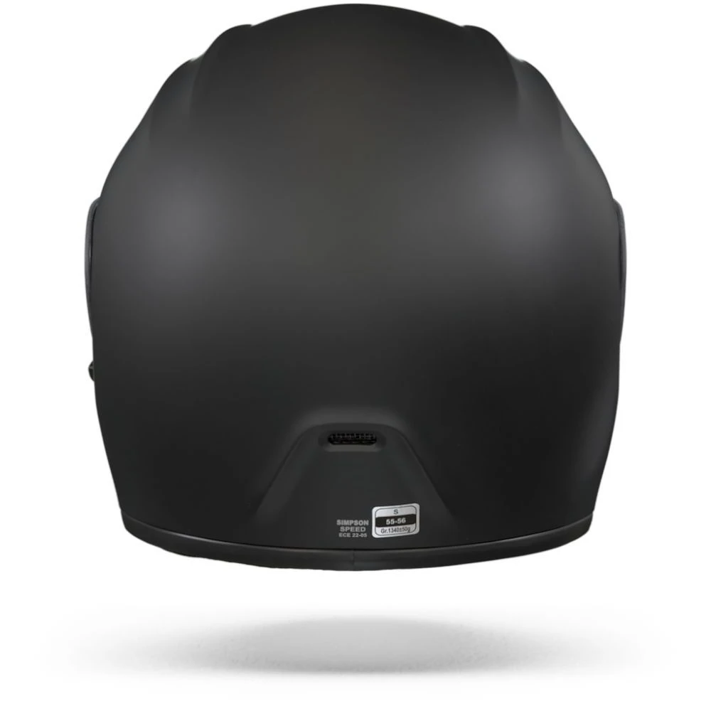 Simpson Speed Mat Zwart Integraalhelm 5 Simpson Speed Mat Zwart Integraalhelm - Afbeelding 3