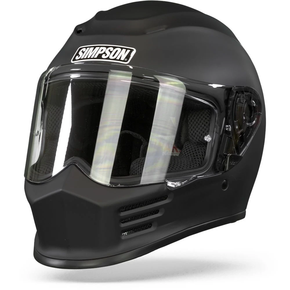 Simpson Speed Mat Zwart Integraalhelm 8 Simpson Speed Mat Zwart Integraalhelm - Afbeelding 6
