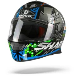 Shark Skwal 2 Noxxys Zwart Blauw Zilver KBS Integraalhelm