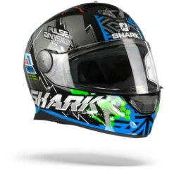 Shark Skwal 2 Noxxys Zwart Blauw Zilver KBS Integraalhelm -Shark Winkel skywall 2 2 noxxys kbg black blue green.33 1