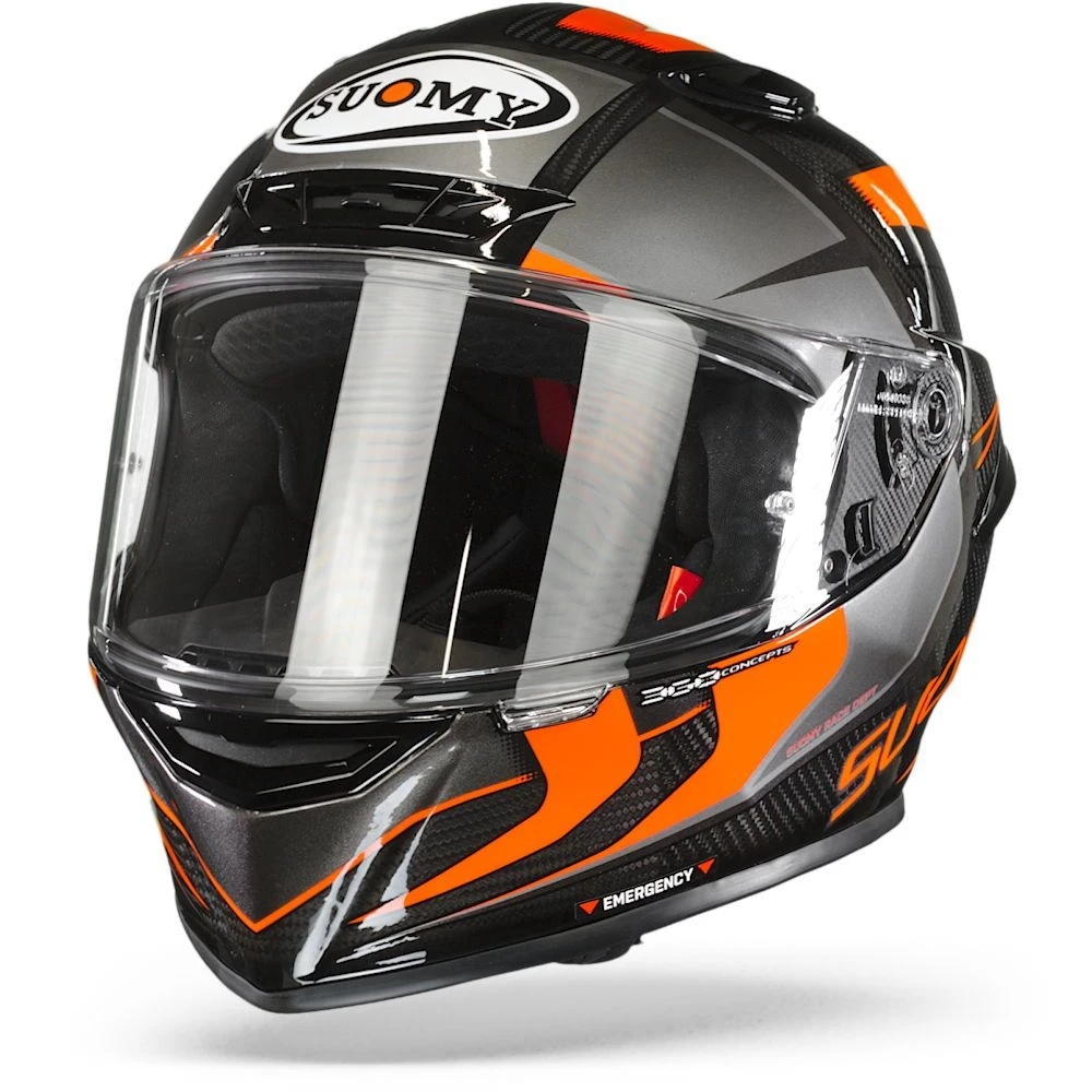 Suomy TX Pro Advance Zwart Oranje Integraalhelm 4 Suomy TX Pro Advance Zwart Oranje Integraalhelm - Afbeelding 2
