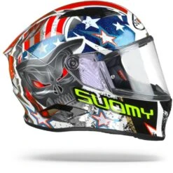 Suomy Speedstar Iwantu Wit Blauw Rood Integraalhelm -Shark Winkel suomy speedstar iwantu.29 1