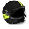Momodesign Fgtr Classic Momo E2205 Fluo Matt Zwart Geel Jethelm -Shark Winkel thumbnail 3 10