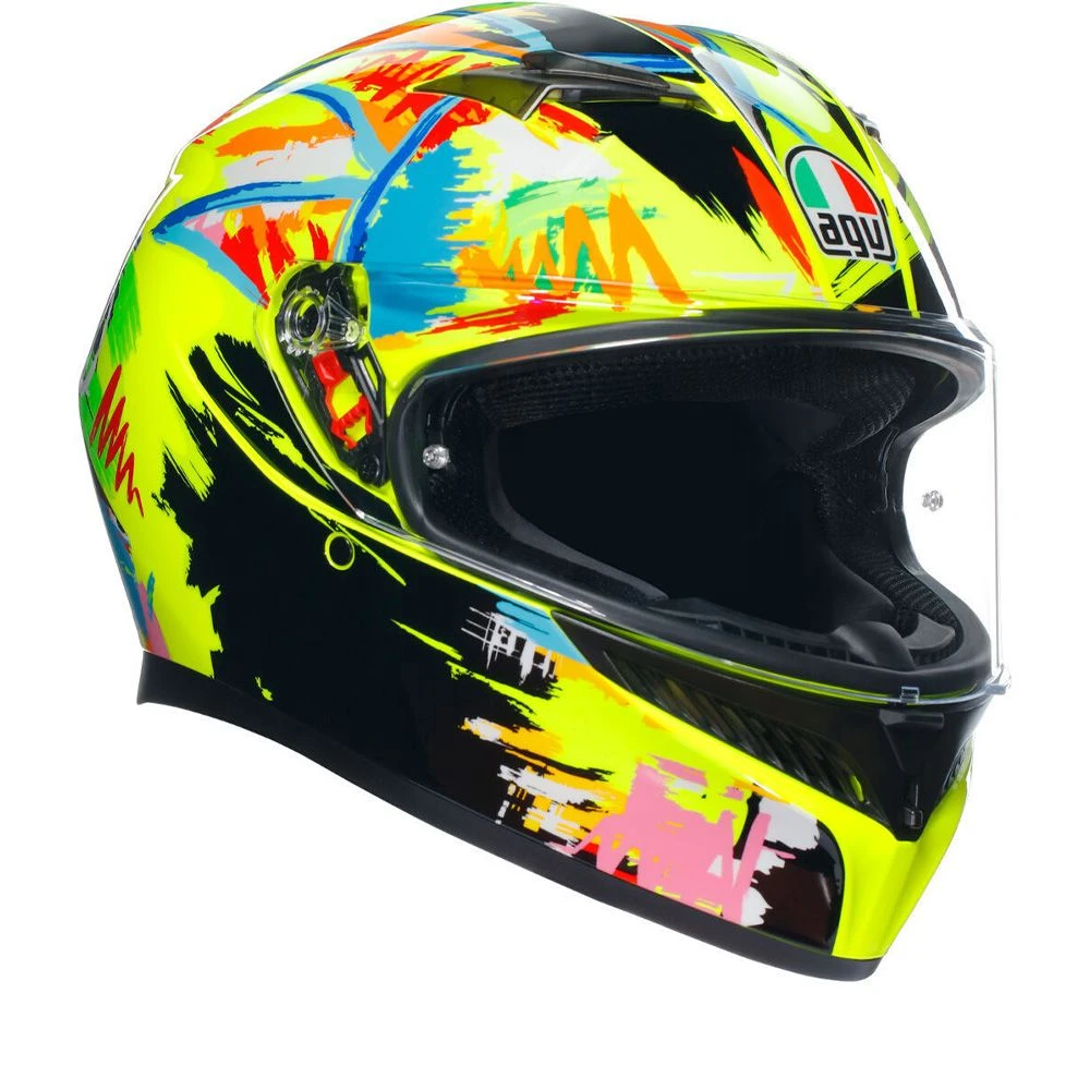 Chroombrander Motorfiets Winkel -Shark Winkel agv k3 e2206 mplk rossi winter test 2019 003 replica valantino rossi racing helmet 1